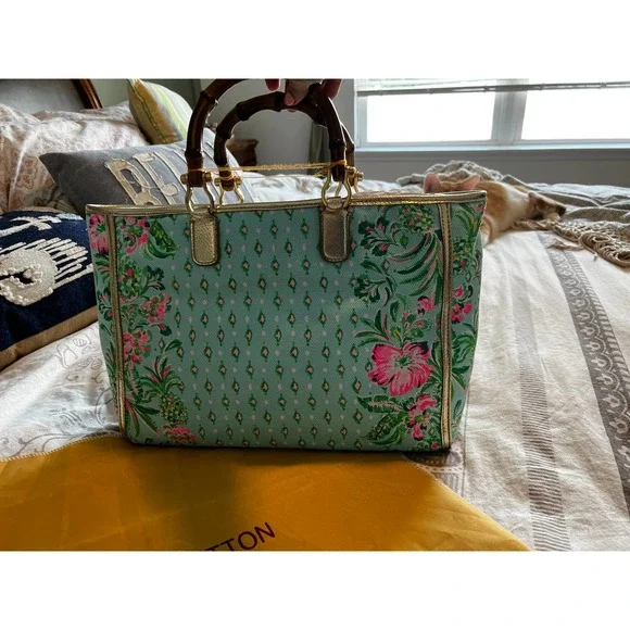 NWT!! Lilly Pulitzer Greydon Canvas Tote